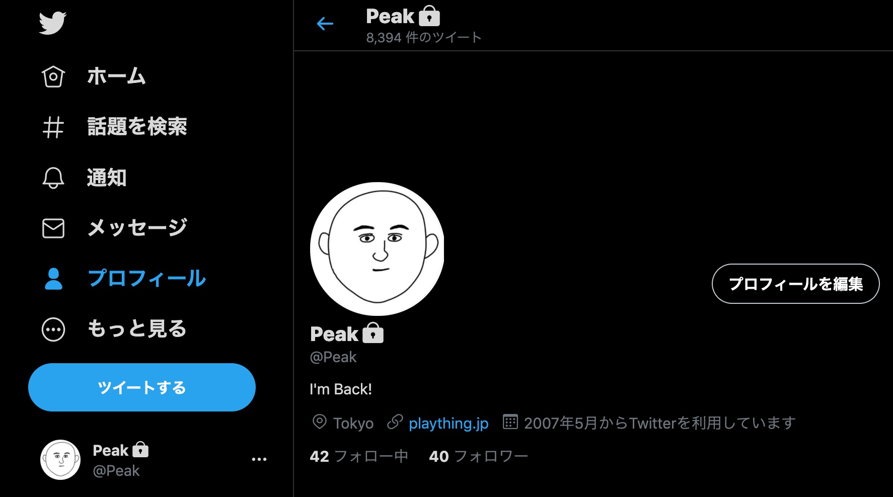 Twitter Peak@Peak